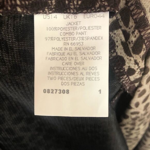 Leslie Fay Button Up Tunic Blouse Size 14 Petite - Picture 7 of 7